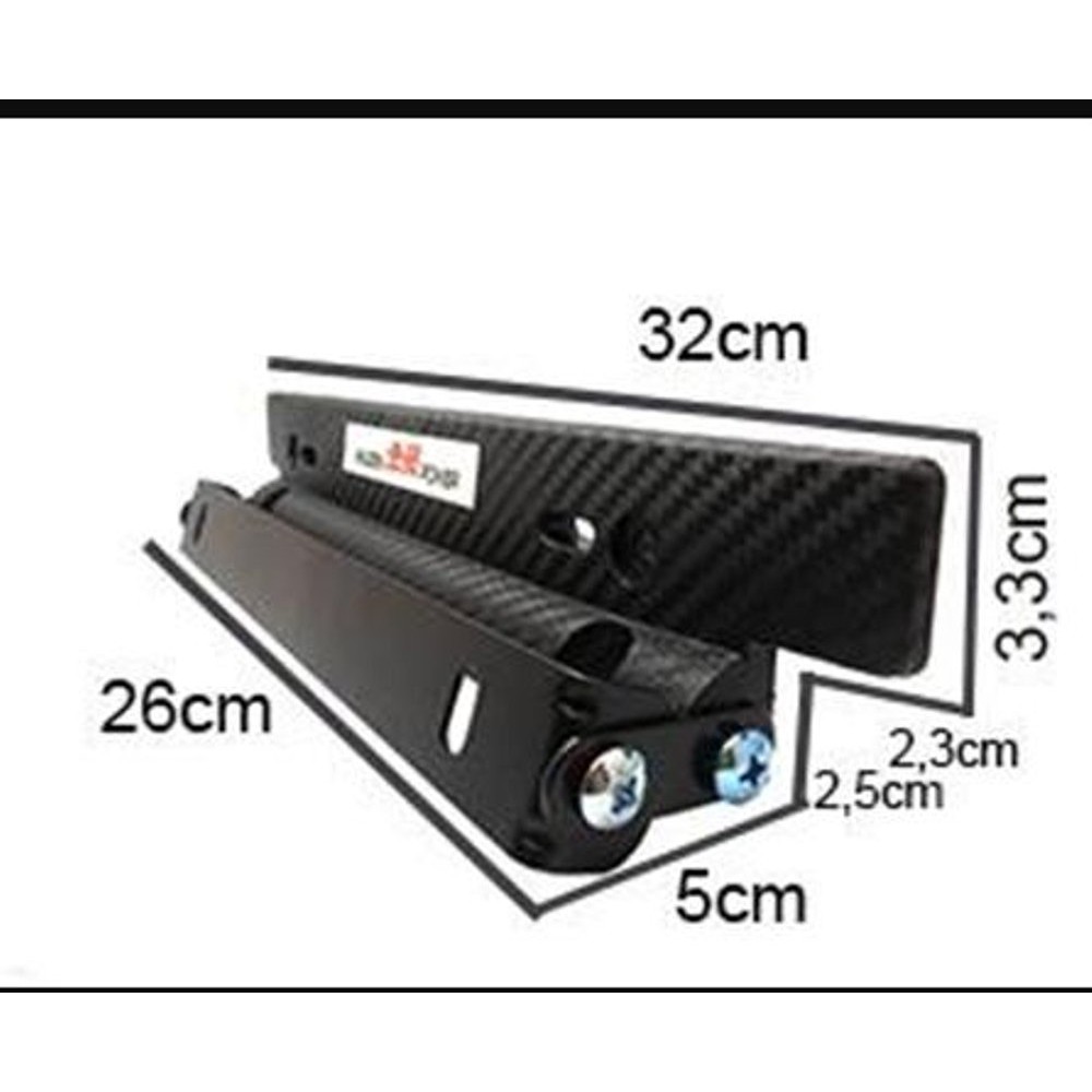 Dudukan Plat Nomor JDM Carbon 3D Tatakan Plat Nomor Mobil