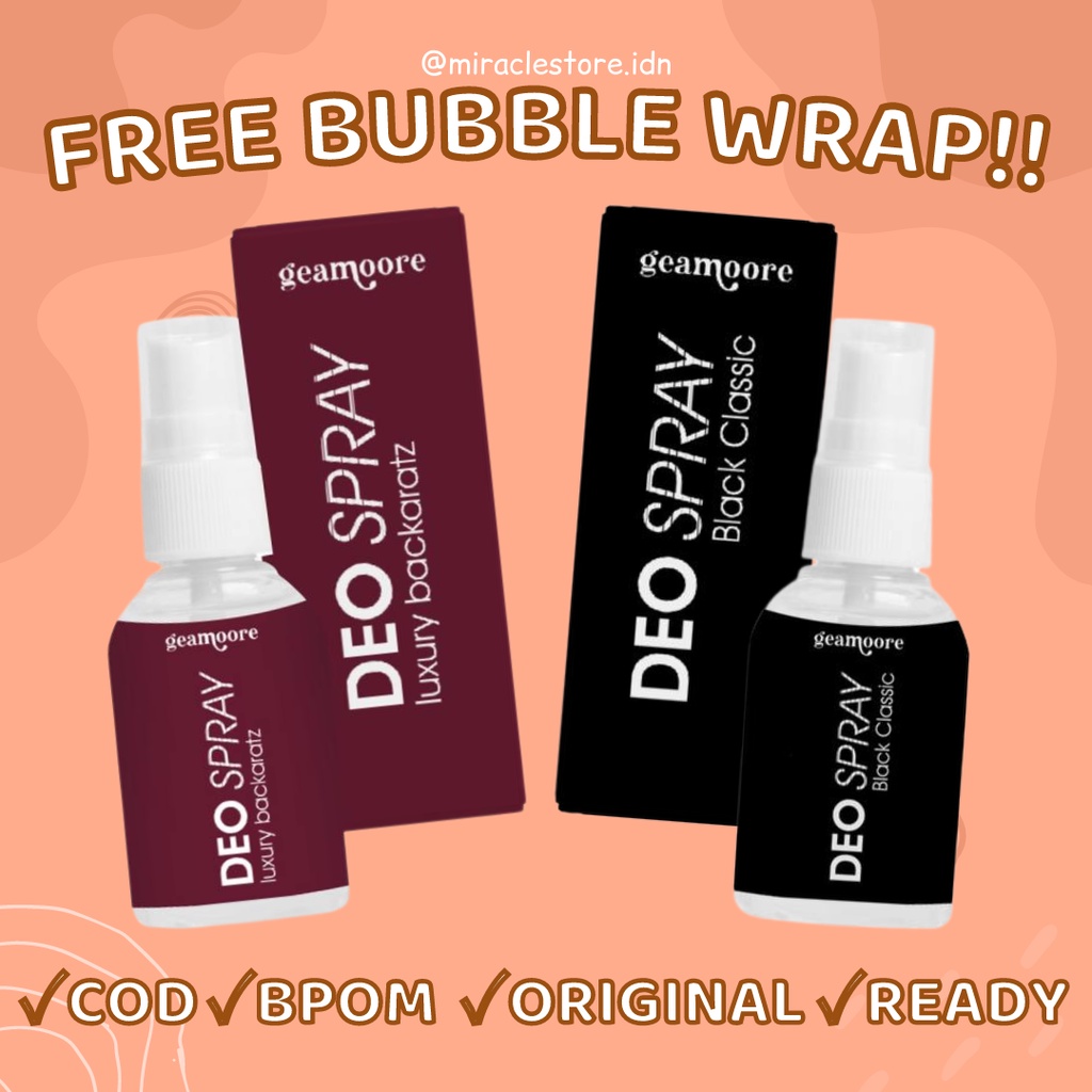 DEODORANT SPRAY GEAMOORE 30ML BPOM VARIAN BACKARATZ DEO SPRAY GEAMOORE GEAMORE GEAAMORE GEAMOR DEODO