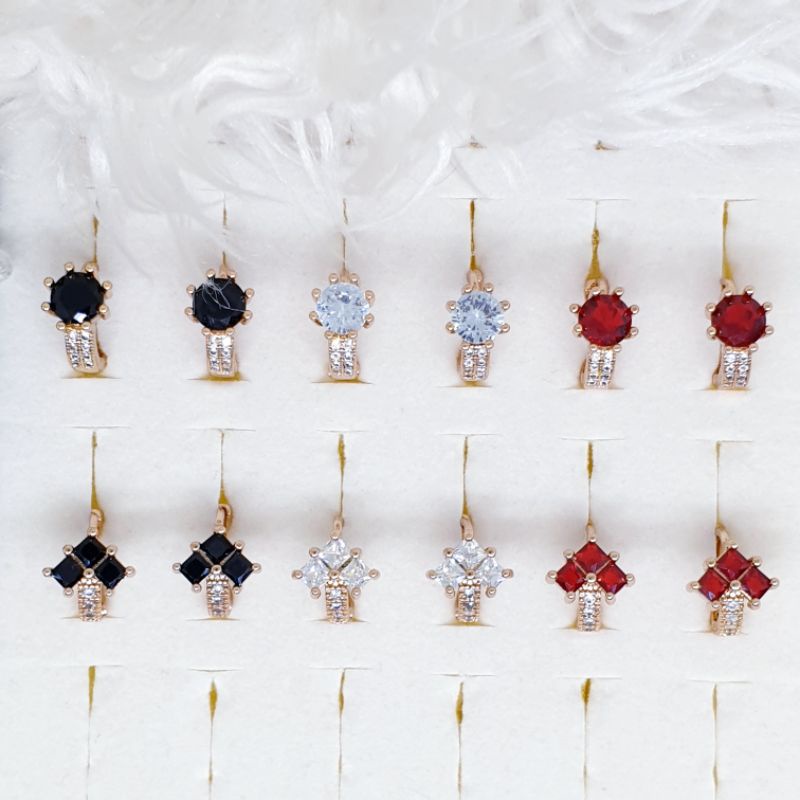 anting korea new models permata zircon