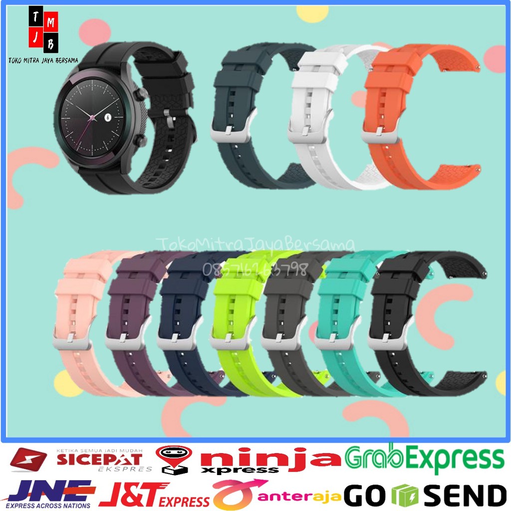 STRAP SILIKON 22mm SMARTWATCH HUAWEI GT2 46mm GT ACTIVE HONOR MAGIC BAND SAMSUNG MOTIF GARIS