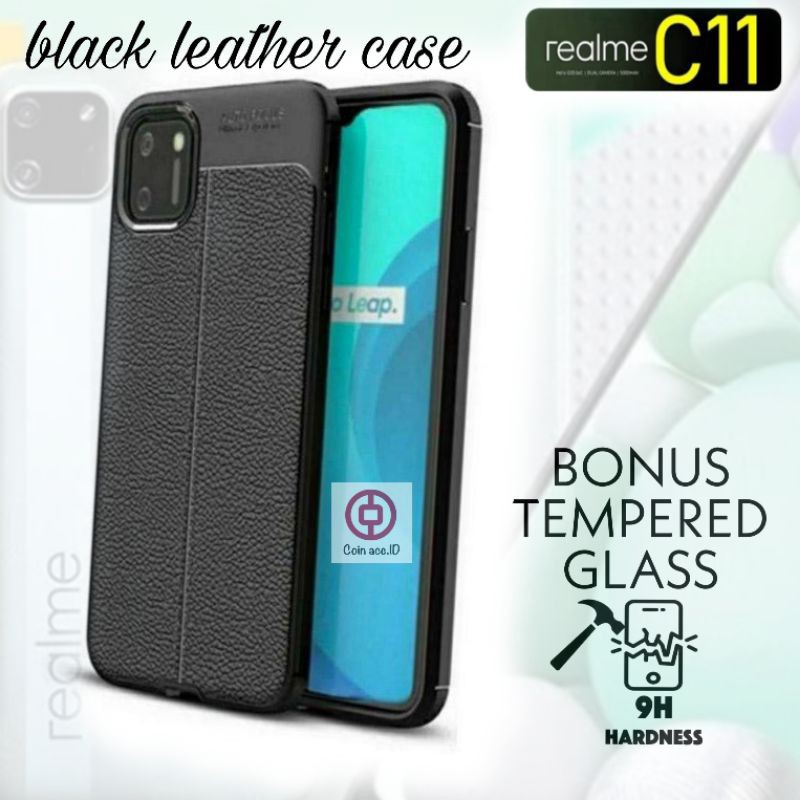 [FREE TEMPERED GLASS] softcase REALME NARZO 30A/C11/C12/C15 silicon/casing AUTOFOCUS hitam