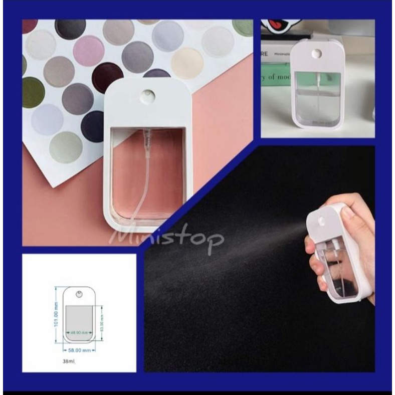 BOTOL SPRAY PARFUM TRAVEL BOTOL HAND SANITIZER SPRAY CARD REFILLABLE BOTTLE