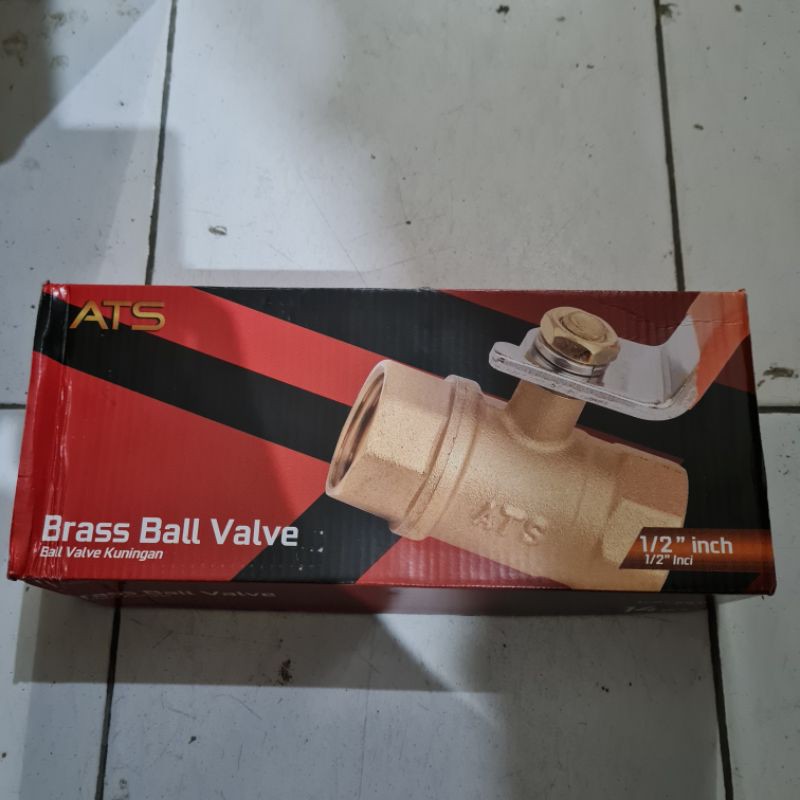 BALLVALVE KUNINGAN ASLI &quot;FREDER&quot; 1/2 INCHI / STOP KRAN KUNINGAN