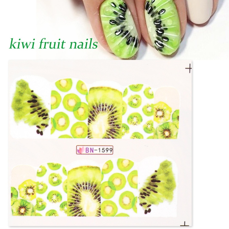 Siy Stiker Kuku 3d Motif Kartun Buah Untuk Dekorasi Nail Art / Manicure Diy