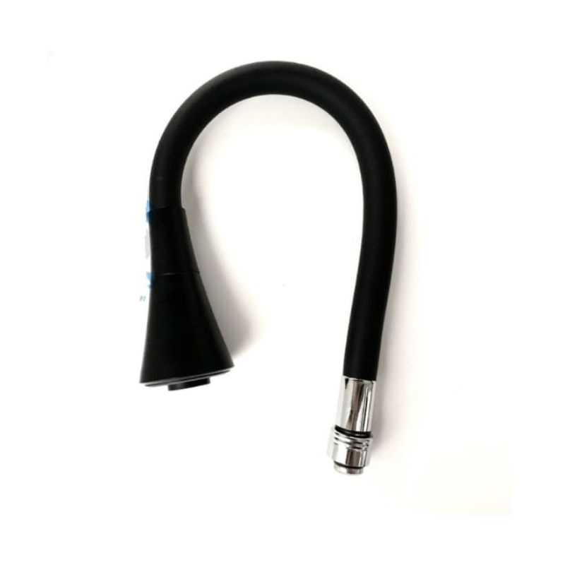 Kepala kran cuci piring leher angsa Hitam / sambungan kran sink flesibel warna hitam 2in1 orignal