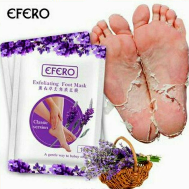 1 pasang Efero foot mask masker kaki foot peeling foot exfloating efero exfloating foot mask