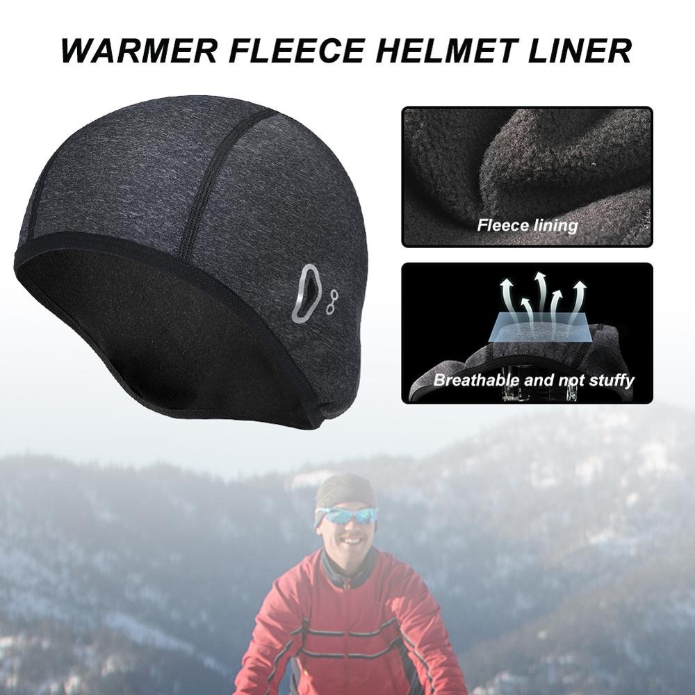 SALEN Topi Helm Sepeda Cycling Helmet Hat Winter Thermal Fleece - TT1204 - Gray