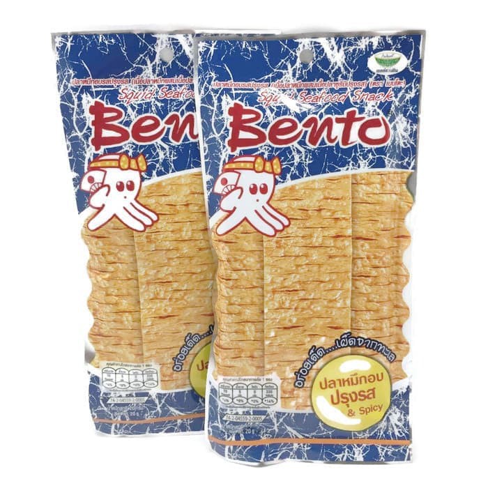 

Bento Squid Juhi Kering Snack Thailand Hot and Spicy 20 Gram Biru ~ kp1301