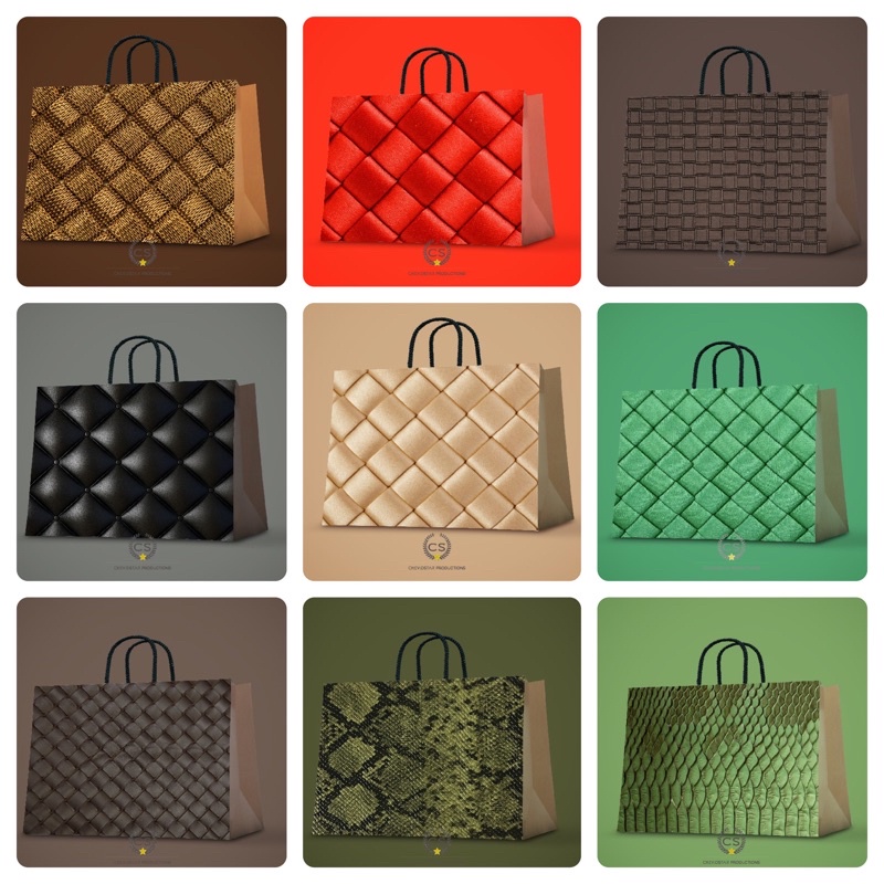 

paper bag motif anyam/paper bag motif kulit/tas kado