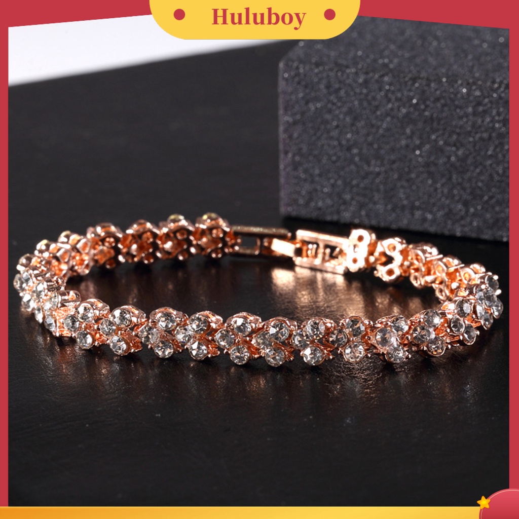 Hu Hu Hu Hu Hu Alat Bantu Pasang Kacamata♡ Gelang Bentuk Hati Bahan Alloy Aksen Berlian Imitasi Untuk Pengantin