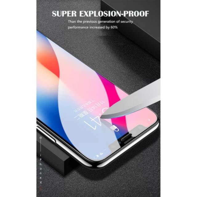 Tempered glass full cover 9D IPHONE X, XR, XS, XS MAX, curved glass / tg full layar