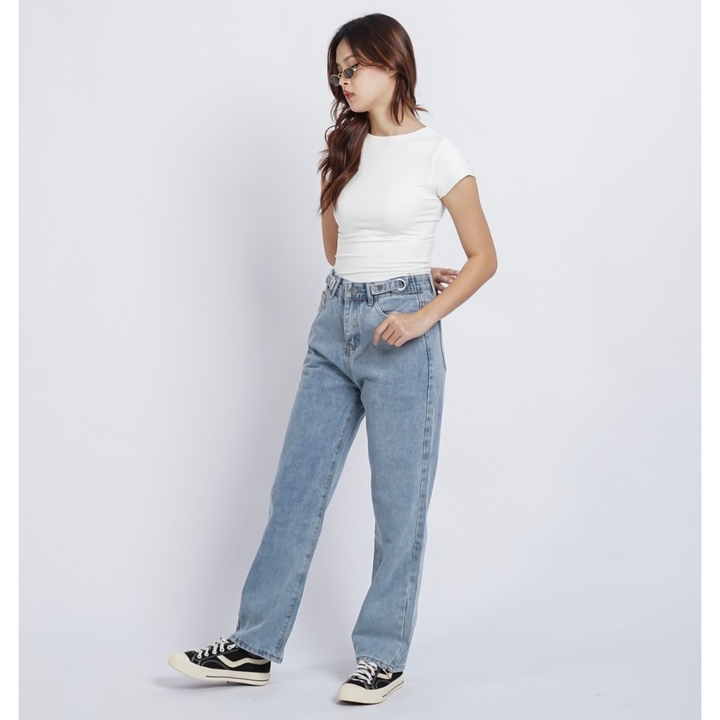 AVANCEID (S-XL) CELANA JEANS PANJANG HIGH WAIST BAGGY JEANS KULOT 3071/299