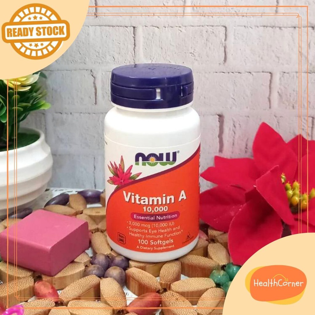 NOW Vitamin A 10,000 IU 100sgl