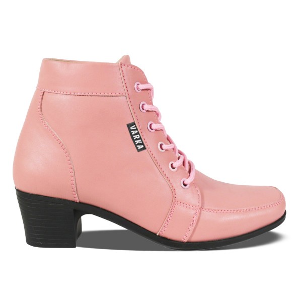 Sepatu Kasual Wanita V 3631 Brand Varka Sepatu Boots Fashion Semi formal Wanita Trendi Berkualitas - Pink