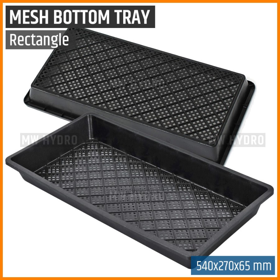 Mesh Bottom Tray For Sprouting, Seedling, Microgreen - Rectangle