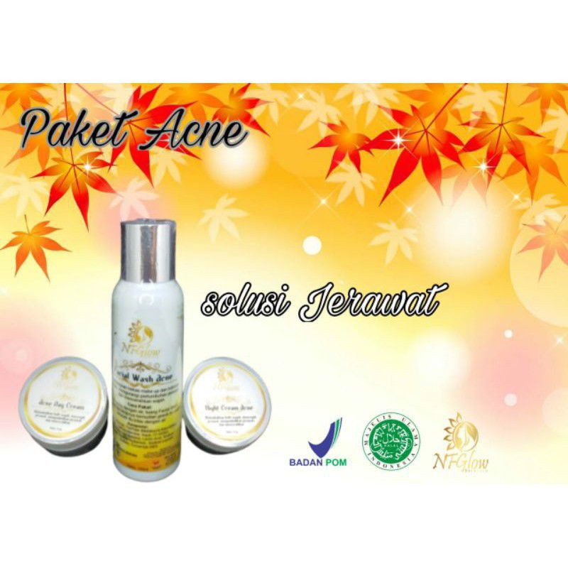 paket jerawat original untuk pria dan wanita NF glow skincare