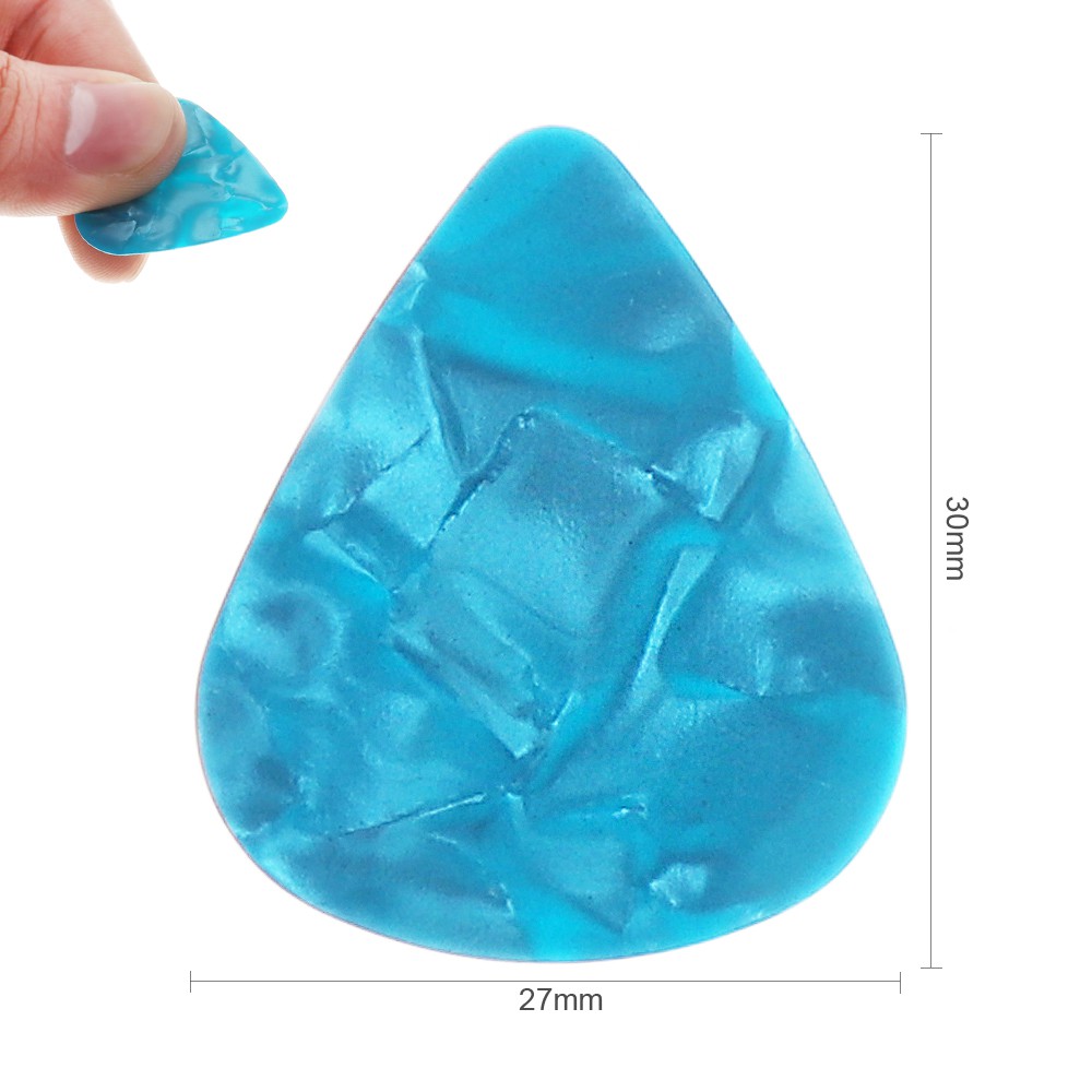 Mediator Celluloid Picks Gitar Warna-Warni 096mm Untuk Gitar