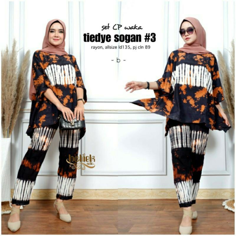 Set cp waka tiedye sogan #3 new