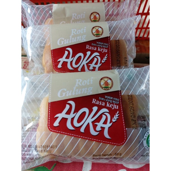 Roti Gulung Aoka Keju 60gr