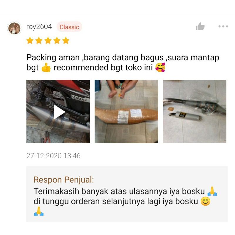 Knalpot Racing RCB Fizr/ F1zr/ Fiz r/ Force1/ Force one/ poswan Dll-4