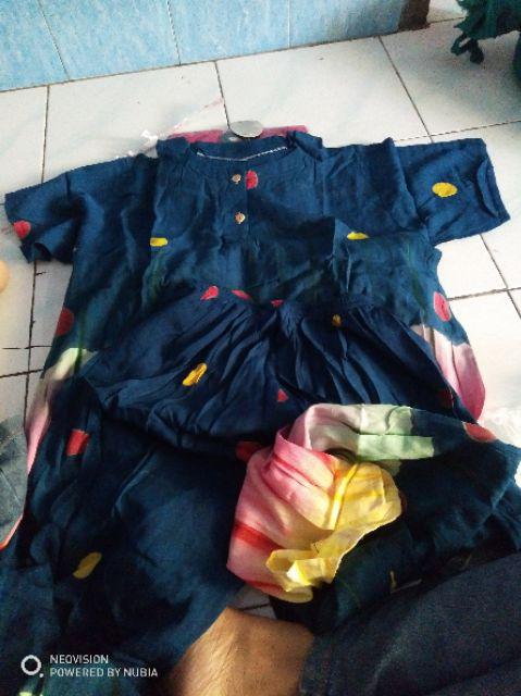 Piyama Murah Solo Dot Rainbow Batik Tuman Solo