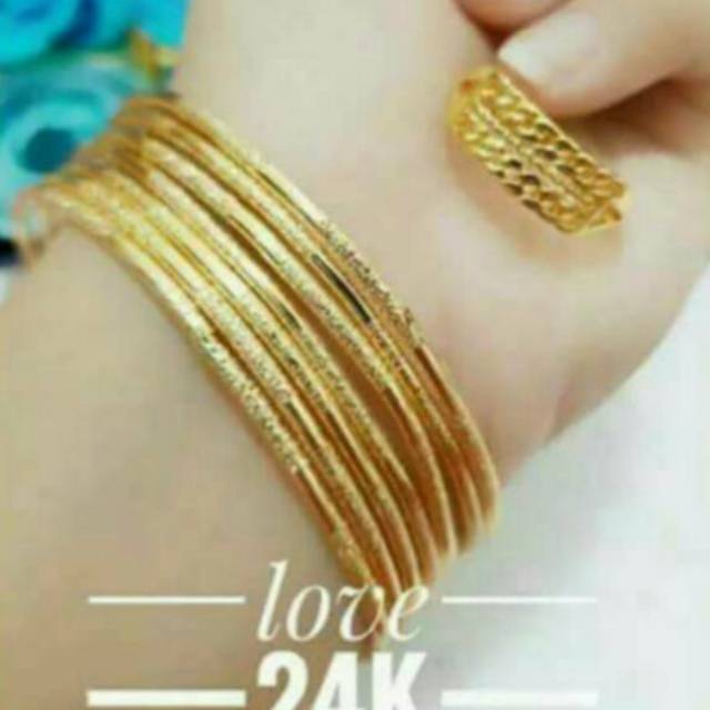 Xuping Gelang cincin lapis 24k