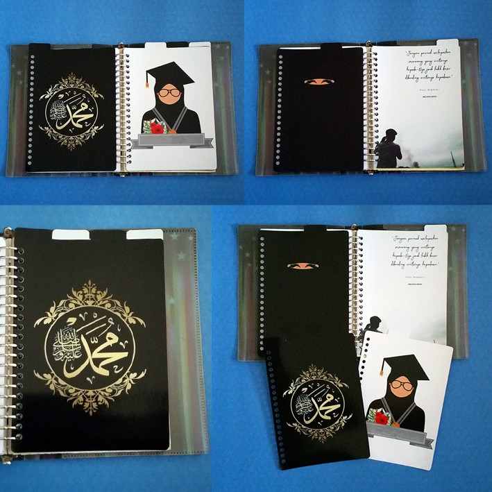 

Pembatas Atas Binder Organizer Muslimah in Black 2 Ring, 6 Ring, 20 Ring, 26 Ring 1 Set 4 lembar
