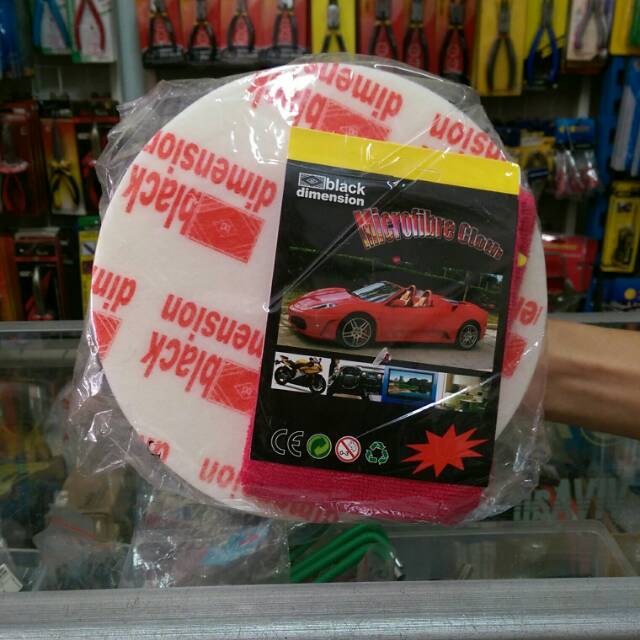 Busa Poles Putih 8 in (200mm) Black Dimension