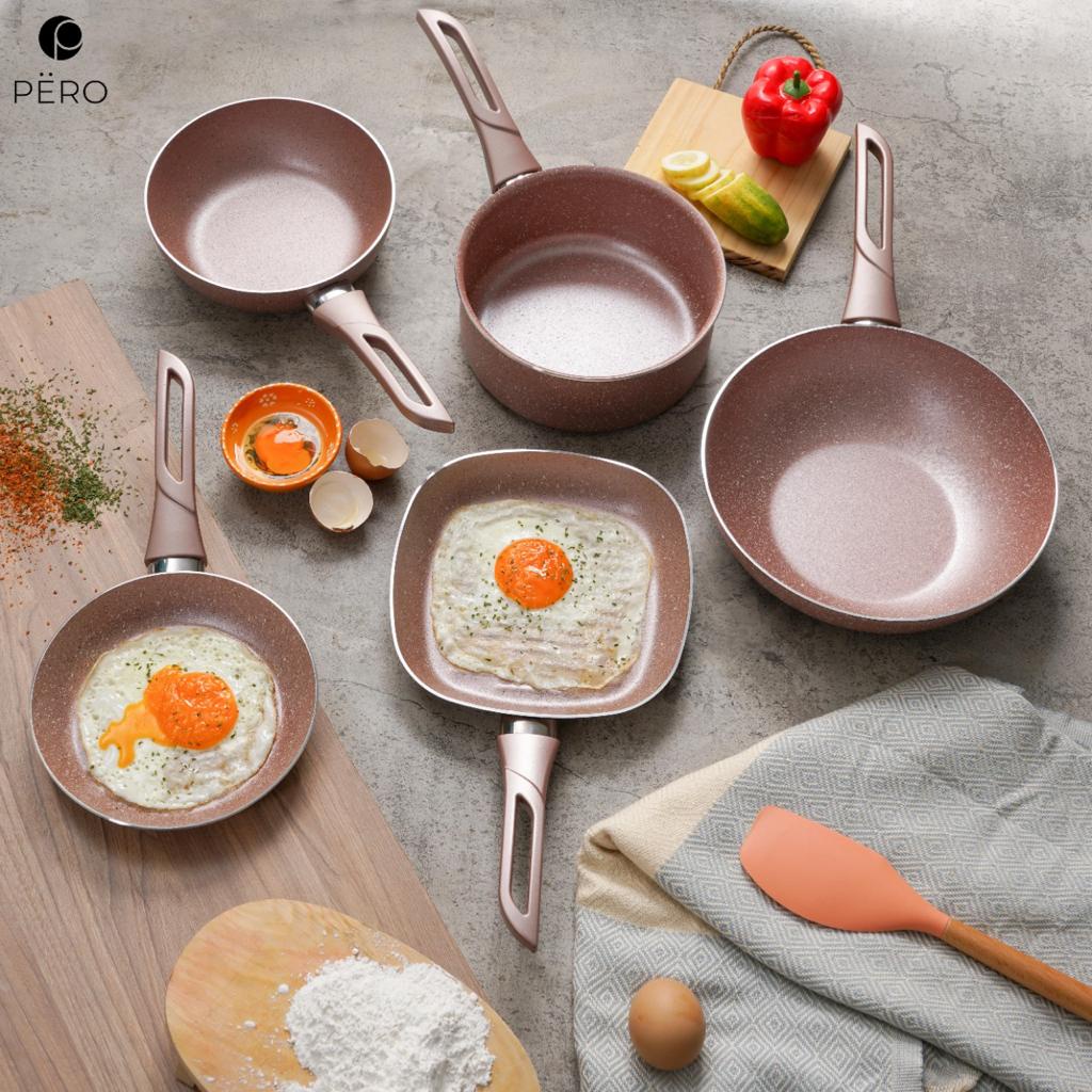 PERO GRANITE NONSTICK SET OF 5 / ALAT MASAK SET ANTI LENGKET / ALAT MASAK LENGKAP MPASI-4