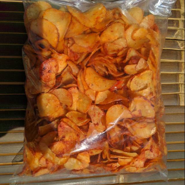 

Keripik singkong rasa pedas