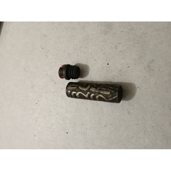 LIONTIN TABUNG KUNINGAN - MOTIF - STAINLESS