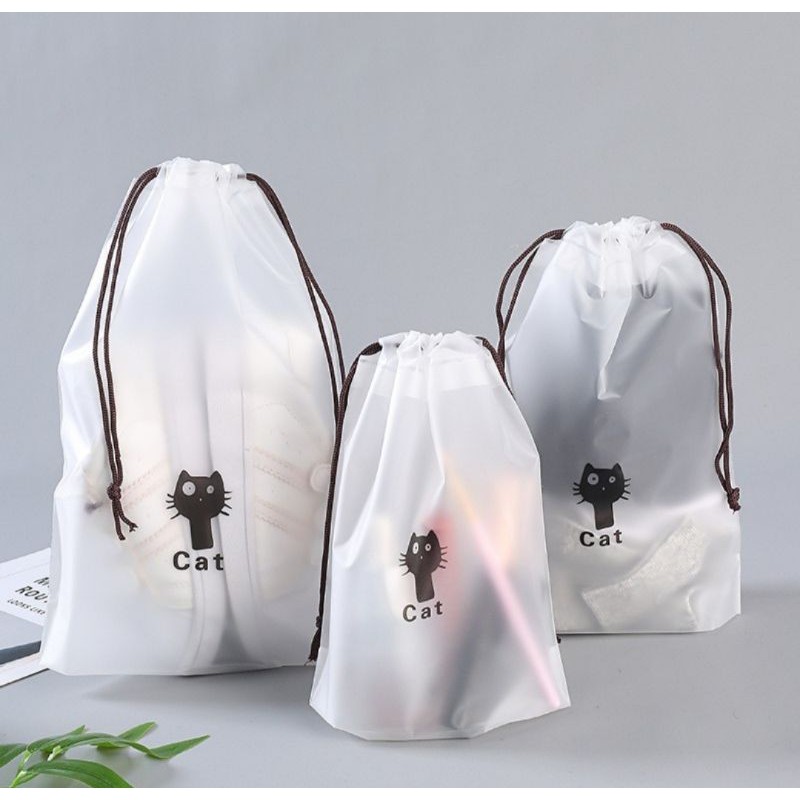 Pouch Serut Tas Kosmetik Zip Lock Zipper Storage Waterproof