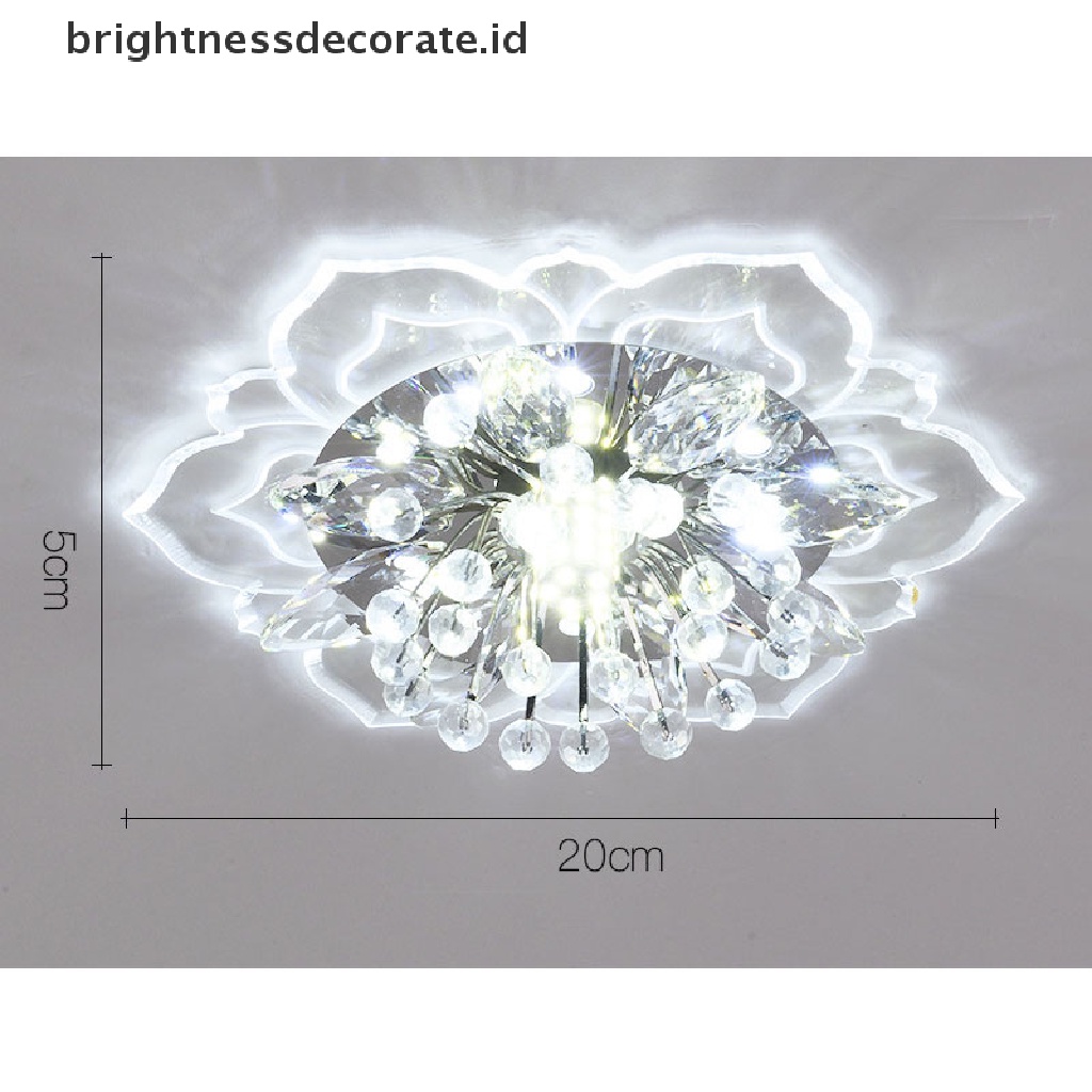 (birth) Lampu Plafon LED 9W 20cm Desain Kristal Modern Untuk Lorong