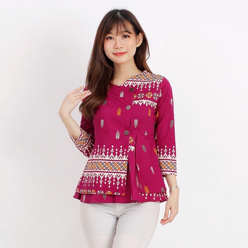 Batik wanita - Atasan blouse batik wanita fashion 184 SG-4