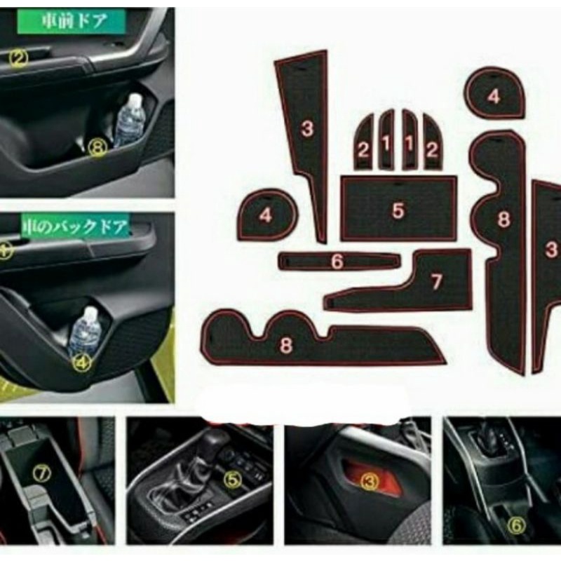 Anti Slip Interior Mobil Raize Rocky