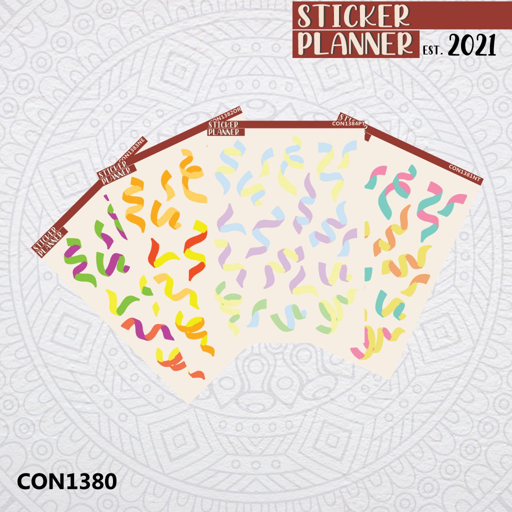 

Confetti 1 Sticker Planner | Sticker Sheet, Bujo, Hobonichi, Scrapbook, Studygram, Deco, Polco