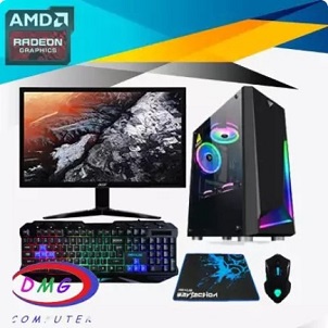 PC Gaming Lengkap Intel Core i5 3470 ( GTX 1050Ti 4GB ) LED 19 INCI