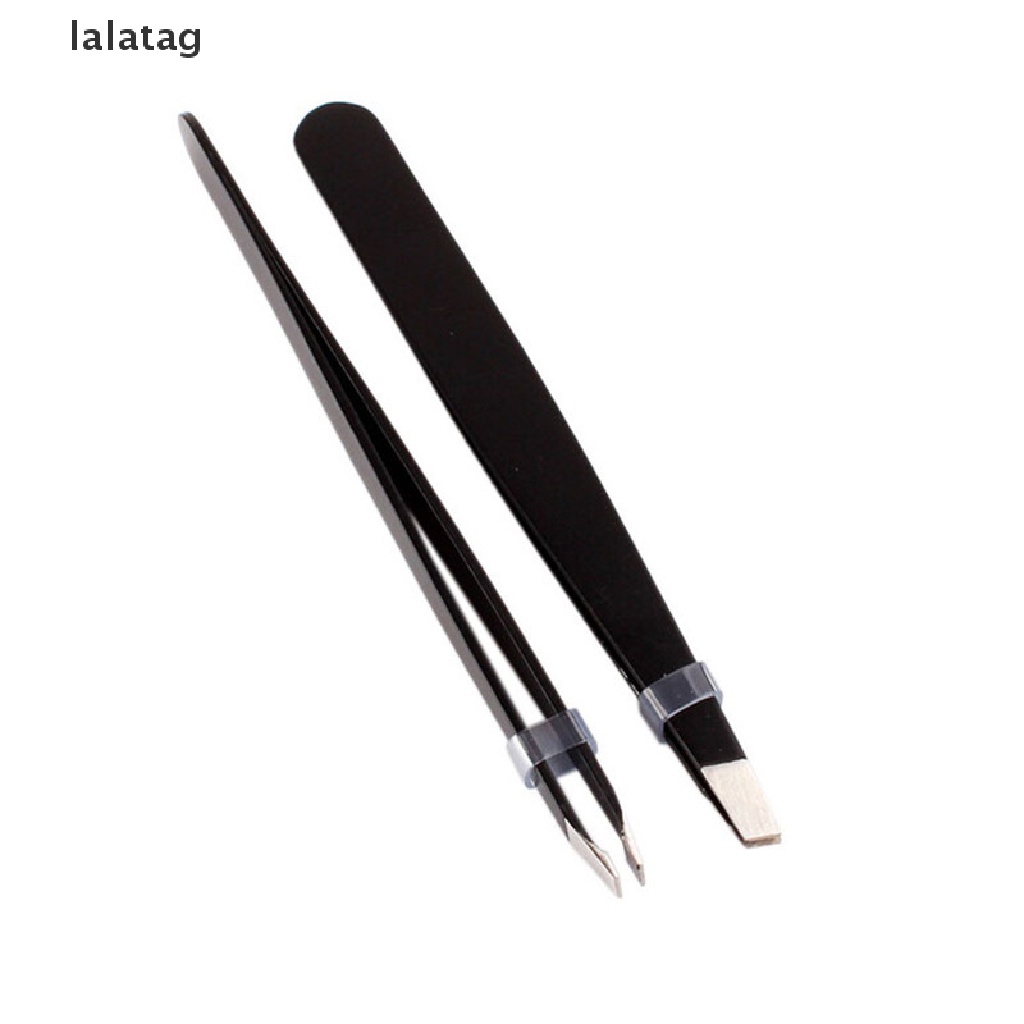 (Lalatag) Pinset Alis Profesional Warna Hitam