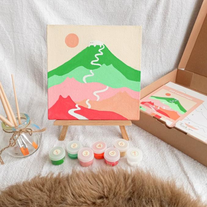 

Painting Kit By Numbers Cat Landscape