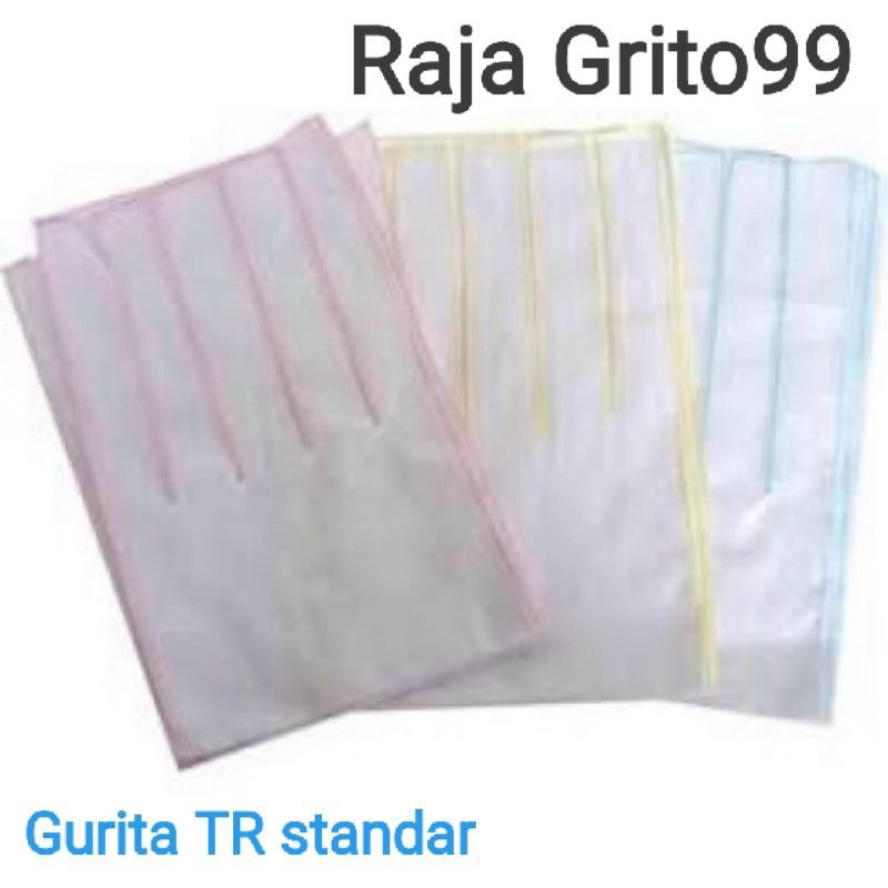 gurita bayi putih polos besar TR Isi 1 Lusin / 12 pcs Grita bayi TR Large / grito ikat bayi / gurita tali TR Putih - Grosir