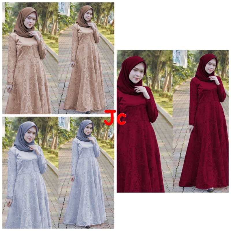 JC/ZR Maxi jumbo delima / Gamis wanita Jumbo Murah / yamis wanita premium / Maxi Kondangan Murah