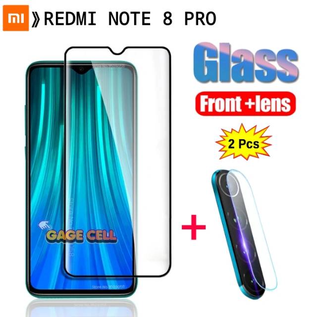 TG ANTI GORES REDMI NOTE 8 PRO FULL SCREEN -Tempered Glass Layar Kamera Xiaomi Redmi Note 8 Pro