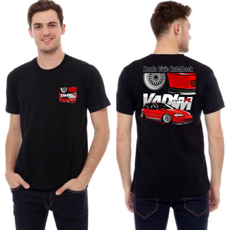 Kaos Honda Civic Hatchback Type R / Baju Distro Civic Hatchback / Kaos Otomotif Honda Civic Hatchbac