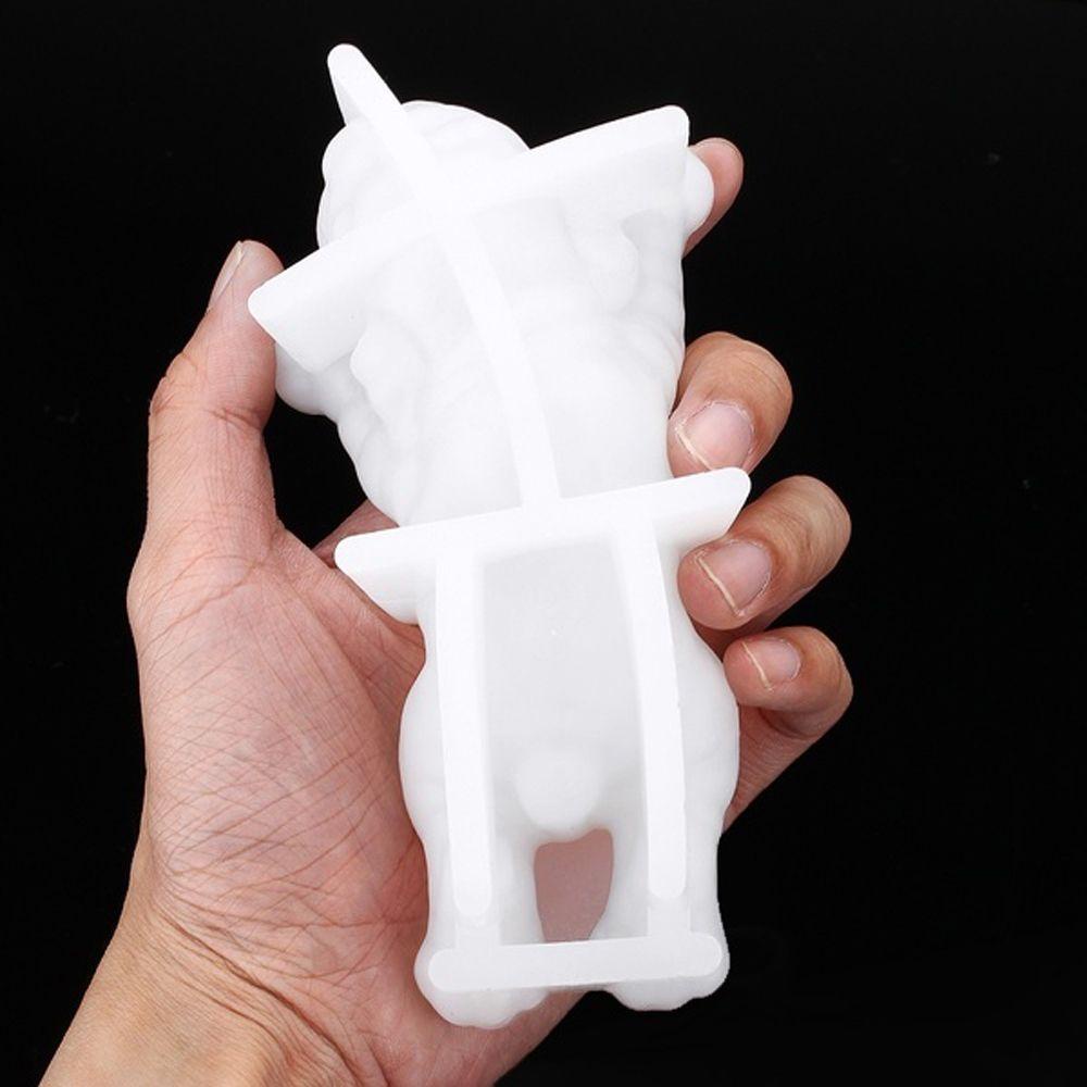 Populer Cetakan Silikon Anjing 3D Kartun Alat Dekorasi Kue Sugar Craft Mousse Cake