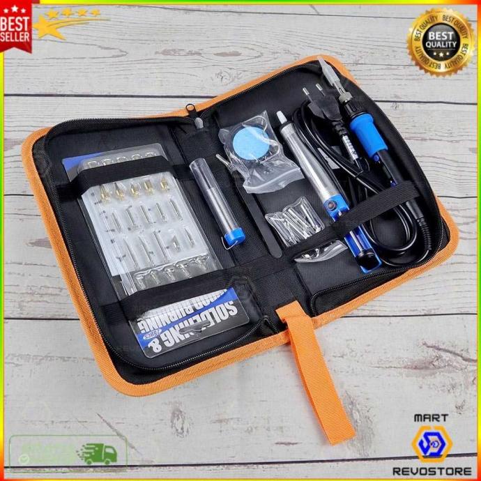 

40 Set Kit Solder Alat Ukir Elektrik Kayu Wood Pyrography 60W