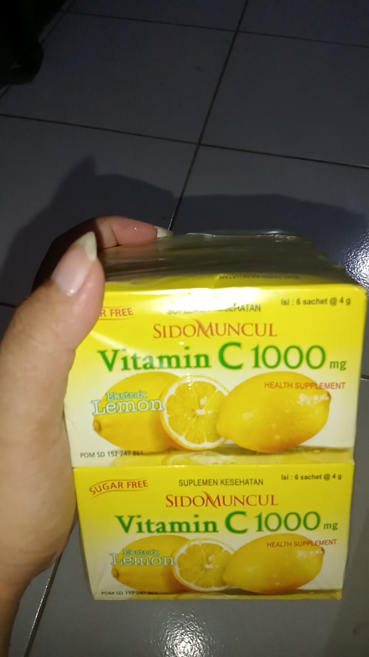 Sidomuncul Vitamin C 1000 Mg 3 Box Antioksidan Menjaga Daya Tahan Menghaluskan Kulit Shopee Indonesia