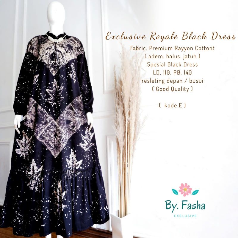 exclusive royal black dress