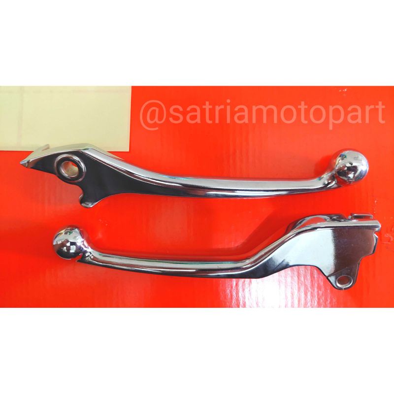 handle rem honda beat lama / karbu original chrome