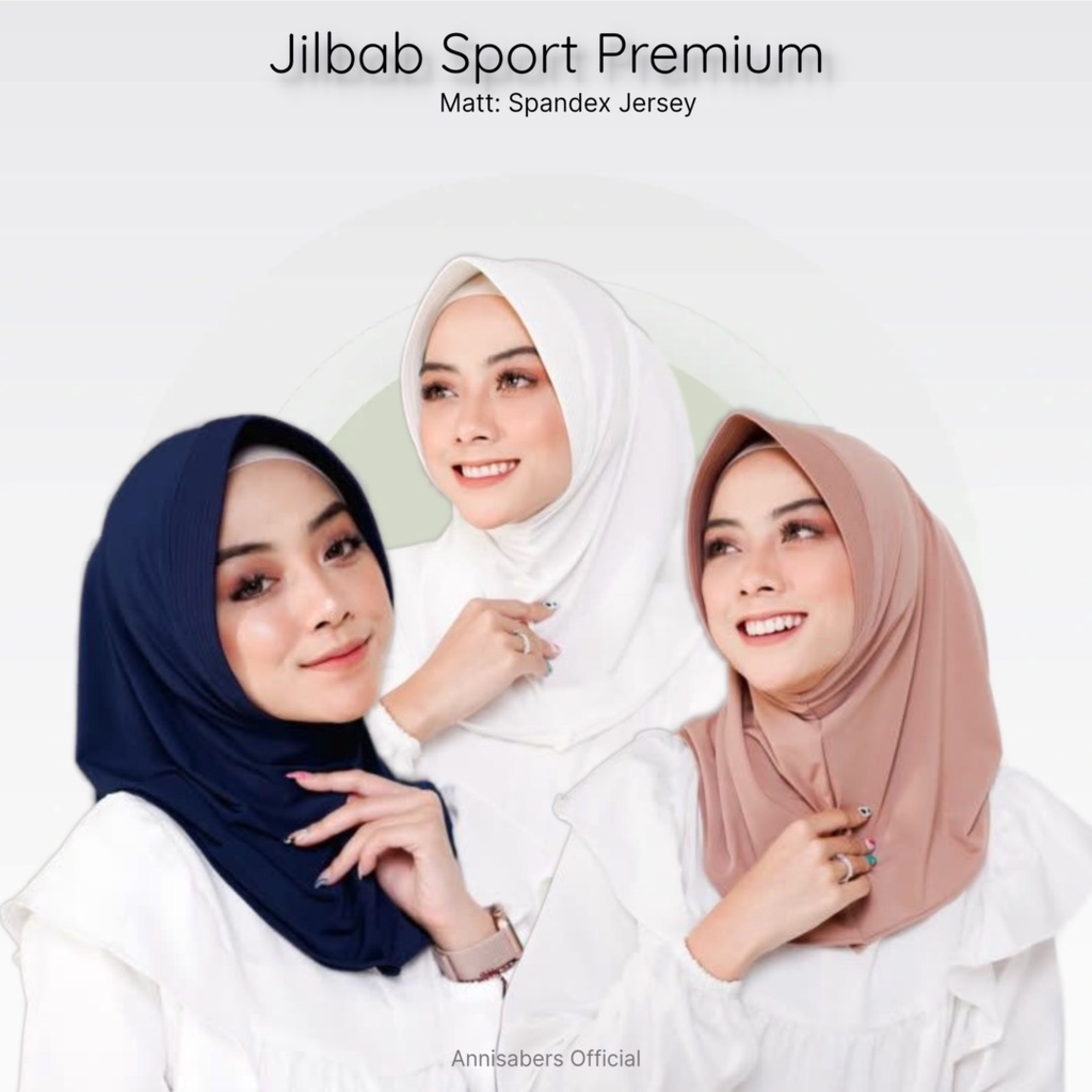 hijab sport / bergo sport / kerudung bergo sekolah