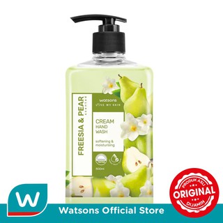 Image of Watsons Hand Wash Freesia & Pear Scented Cream 500ml